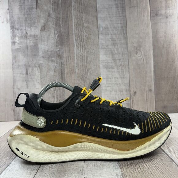 Nike ReactX Infinity Run 4 Men's Size 9.5 Running Shoes Sneakers Black Bronzine - Picture 7 of 16